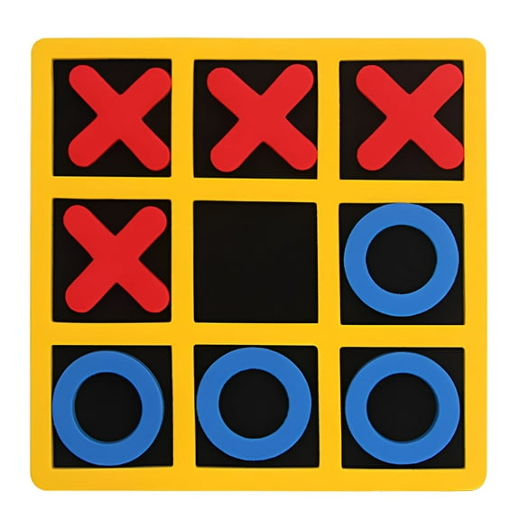 BESTSKY Tic Tac Toe Game,Interactive Educational Toy Board Game Table,Enhance Family Communication Skills Travel Games,Style1