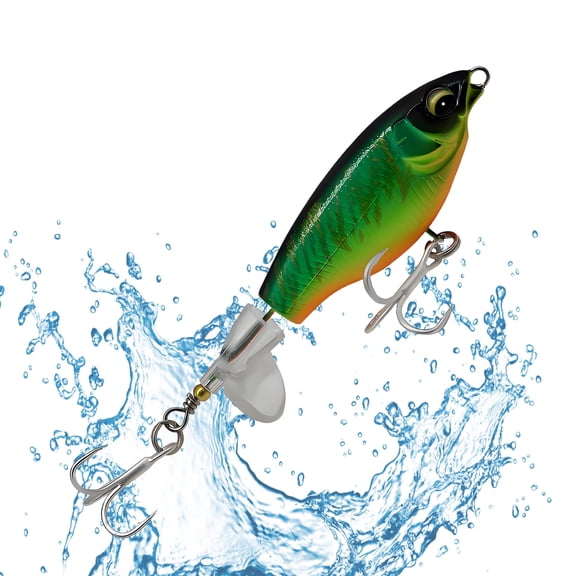 BESTSKY Topwater Bass Fishing Lures, ABS Simulation Whopper Plopper