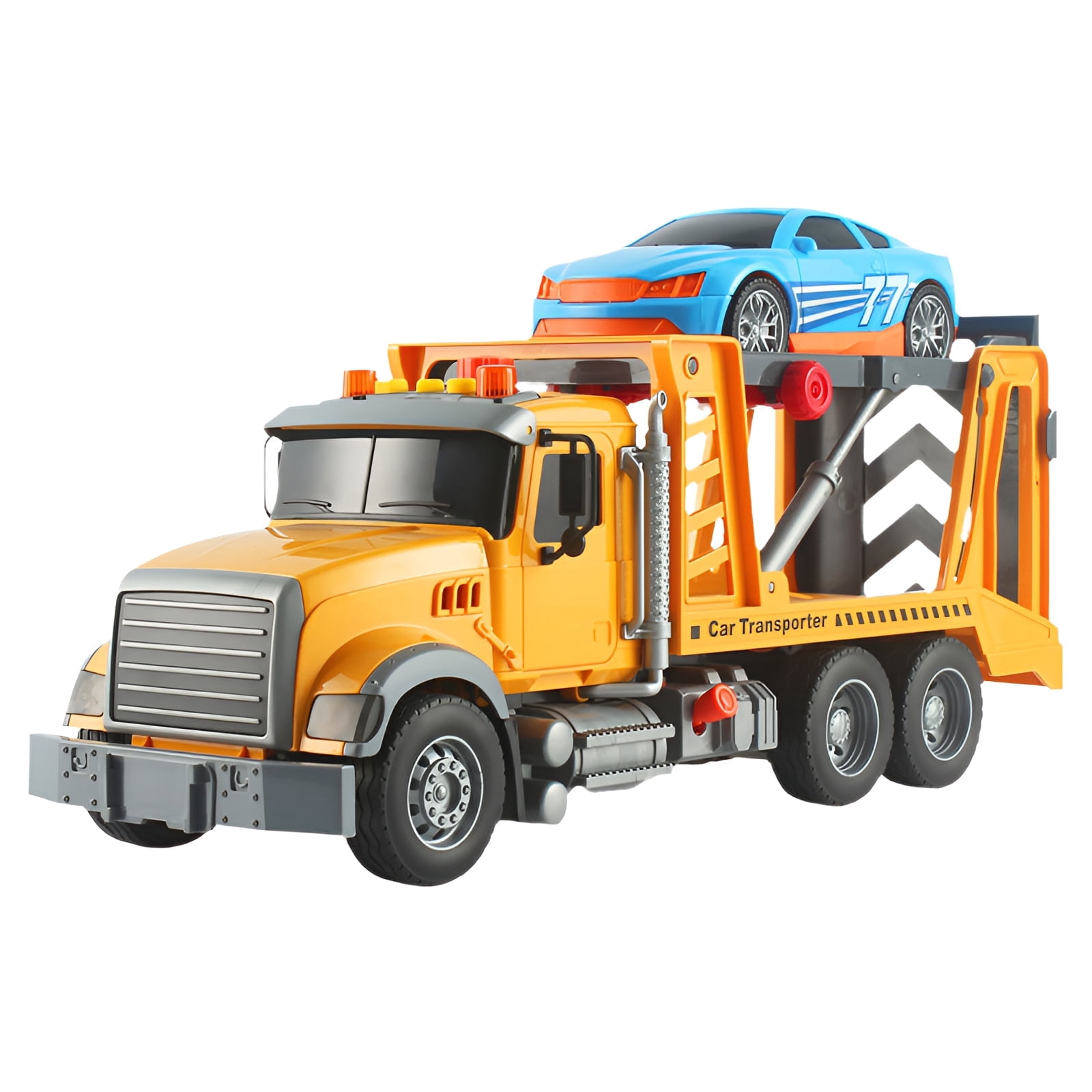 BESTSKY 2026 New Tractor Building Blocks Toy Adjustable Crane Arm Assembled Building Block Rotating Function Engineering Car Toy for Boys Girls Indoor Outdoor Play Style1