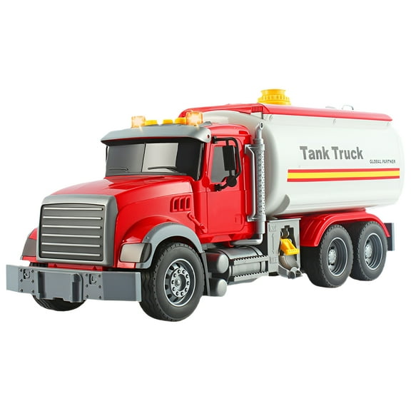 BESTSKY Tractor Building Blocks Toy,Realistic Water Spray Assembled Building Block,One-Button Action Engineering Car Toy,Style1