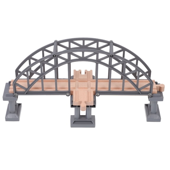 BESTSKY Train Set Bridge Model Railway Toys for Kids - Magnetic Wooden Track Accessory