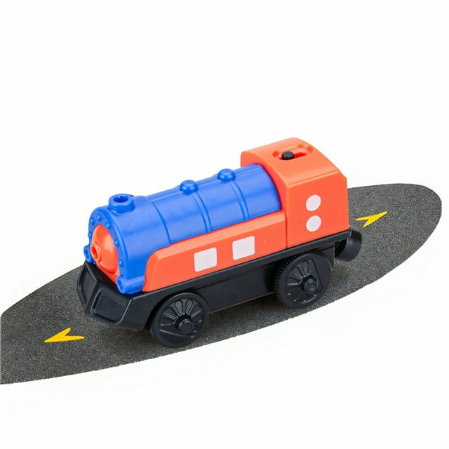 BESTSKY Train Set,Powered Train Train Set for Toddlers 2-4,Great Addition Train Toys,Style A