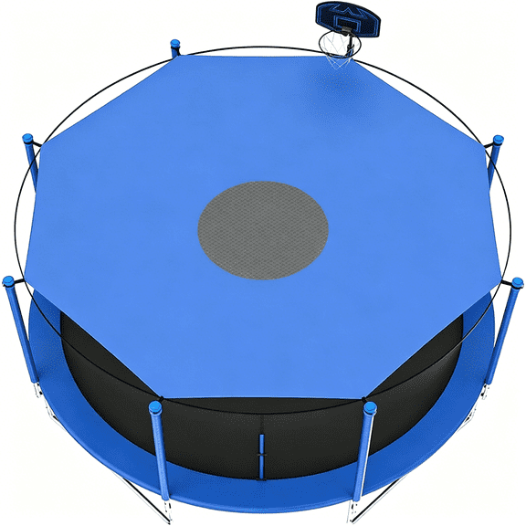BESTSKY Trampoline Tent,Trampoline Sun Shade Cover 8Ft 10Ft 12Ft 14Ft 16Ft Sun-Protection Trampolines Canopy Trampoline Tops Cover Accessories for Outdoor Backyard Playground