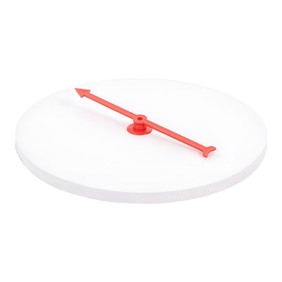 BESTSKY Turntable Compact Prize Wheel Blank Slate Board Game Lottery Plastic Small White Foam