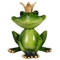 thumbnail image 1 of LAMIRO Frog with Crown Decorative Figurine Frog Statue Resin Animal Crafts Resin Animal Ornament, 1 of 7