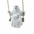 thumbnail image 1 of LAMIRO Halloween Ghost Dog Statue, Halloween Ghost Walking Dog Statue Decor, Spooky Ghost Dog Halloween Figurine, Halloween Cute Swing Ghost with Dog Hanging Decorations, 1 of 7