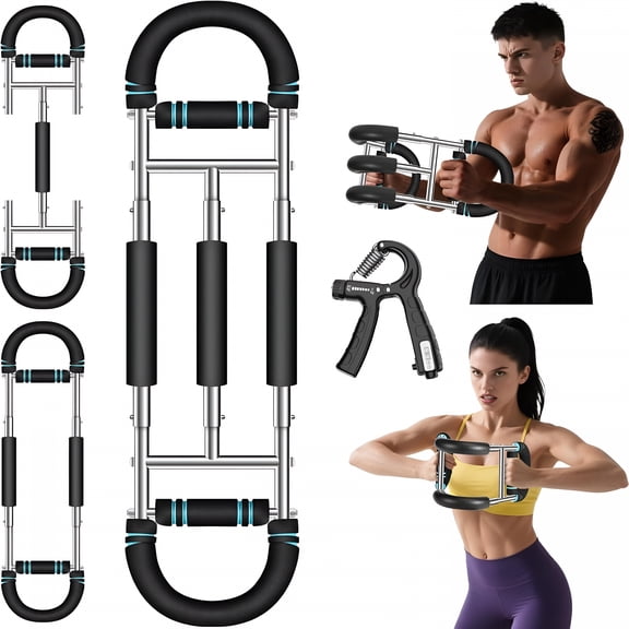 BESTSKY Twister Arm Trainer, 9-Level Adjustable/Non-Adjustable (20-270/20-160Lbs), Non-Foldable/Foldable, with Adjustment Tool & Mechanical Counting Grip, Home Gym Exerciser for Men Women