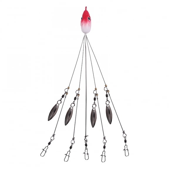 BESTSKY Umbrella Rig, Alabama Rig, Umbrella Rig Fishing, Umbrella Rigs For Bass Fishing, 5 Arms Umbrella Fishing Rig Bait Fishing Lures With Snap Swivels