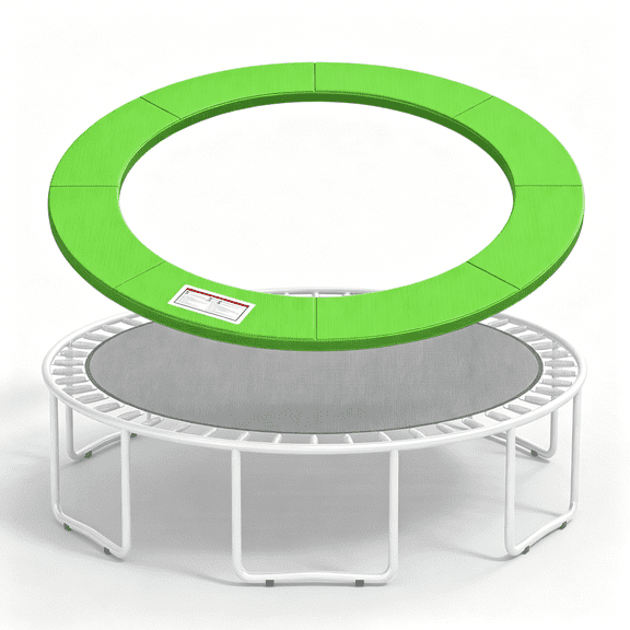 BESTSKY Universal Trampoline Replacement Safety Pad, 8ft 10ft 12ft 14ft 15ft 16ft Waterproof Surround Spring Foam Cover for Round Frame