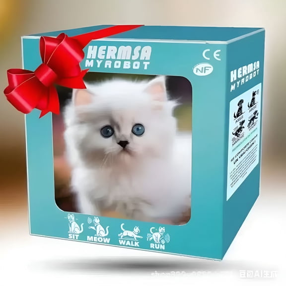 BESTSKY Upgrade Robot Puppy, Realistic Robot Puppy, Robot Cat That Acts Like A Real Cat, Interactive Robots Dogs, Walking, Barking, Tail Wagging, for Pet Lovers