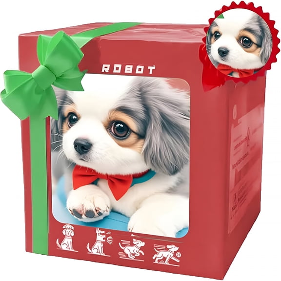 BESTSKY Upgrade Robot Puppy, My Realistic Robot Puppy, Robot Dog That Acts Like A Real Dog, Interactive Robots Dogs, Walking, Barking, Tail Wagging, for Pet Lovers