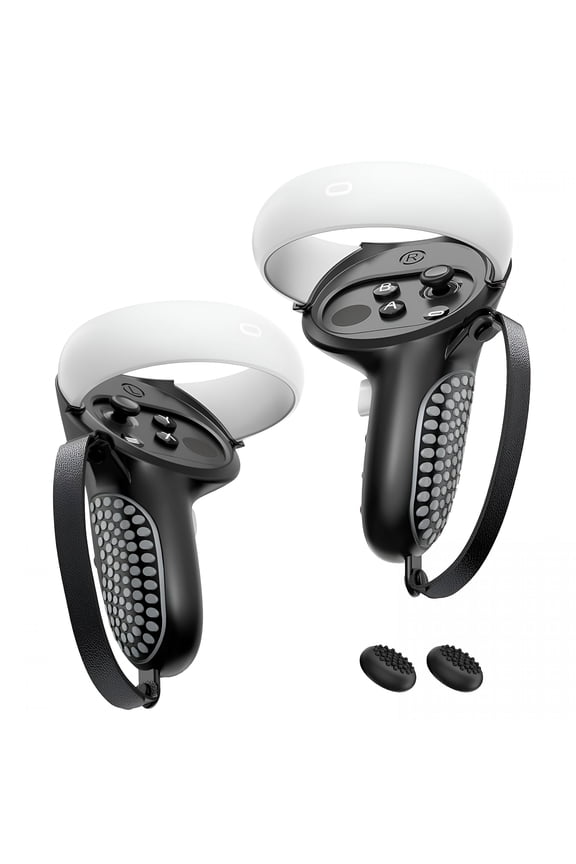 Upgraded Controller Grips for Meta Quest 2 VR Oculus Touch Controllers Protector with Joystick Covers 1Pair