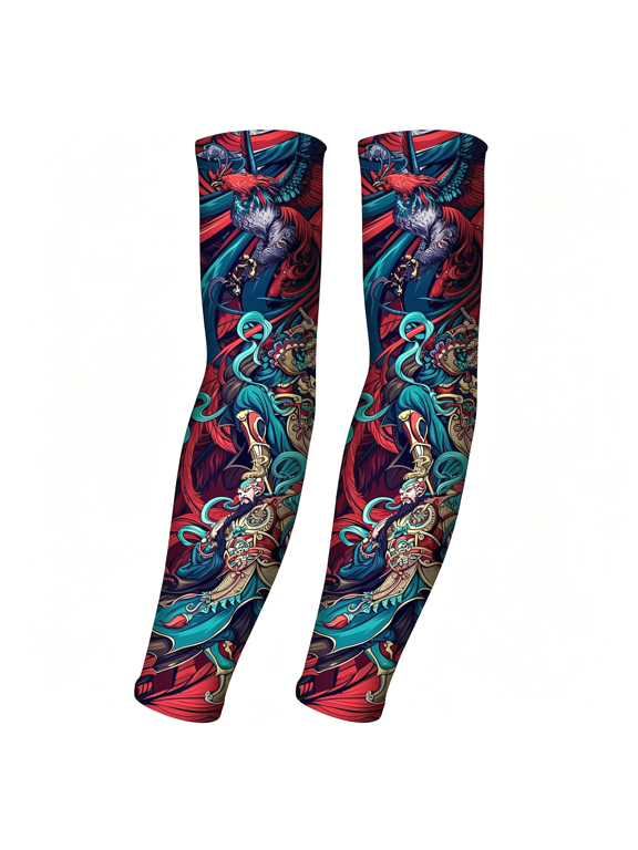 Uv Sun Protection Arm Sleeves for Men&Women-Upf 50+ Sports Compression Cooling Sleeve-Unique Tattoo Sleeve Gift Sun Protection Sleeves