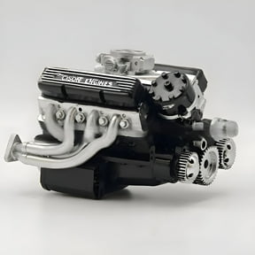 BESTSKY V8 Engine Kit Gas,Gasoline OHV V8 Small Block Engine Model Kits,Mini V8 Engine Kits That Runs,4 Stroke 44cc Water Cooled 1/6,Build Your Own V8 Model Engine for Adults (Black)