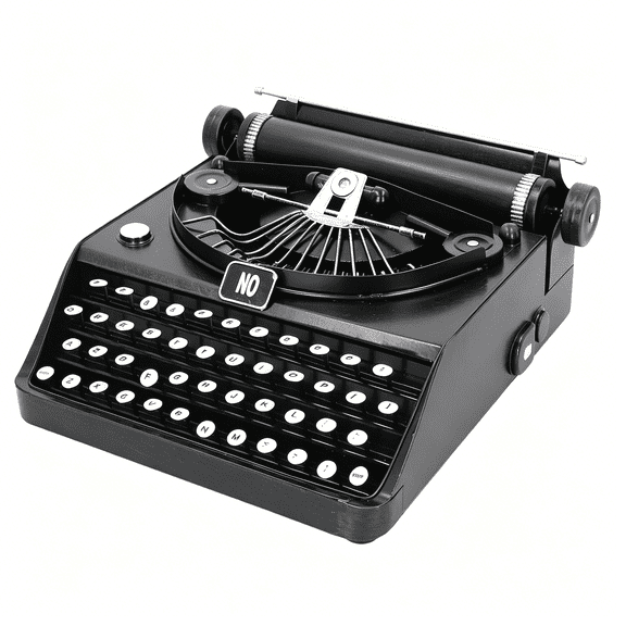 BESTSKY Vintage Typewriter Model, Retro Portable Manual Props Typewriter Model Antique Typewriter Decoration Artistic Design Typewriter Model for Home Office Decoration