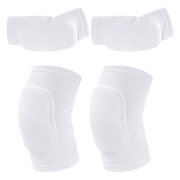 BESTSKY Volleyball Knee Pads and Volleyball Arm Pads Set for Kids Youth Volleyball Yoga Dance Football Basketball Running,Shock-Absorbing Wrestling Knee Pads,Meduim