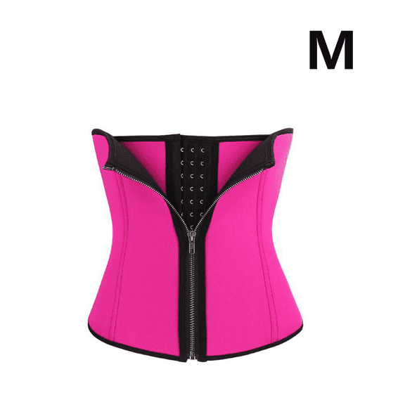 BESTSKY Waist Trainer for Women,Neoprene Fabric Waist Cincher,Breathable Comfort Elastic Fit Belly Band,M,Pink