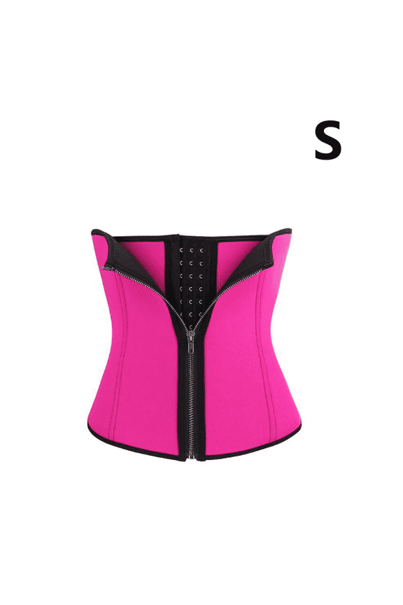 BESTSKY Waist Trainer for Women,Slimming Effect Waist Cincher,Waist Shaping Abdominal Support Corset Shapewear,S,Pink