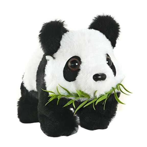 BESTSKY Walking Talking Panda Toy,Realistic Moving Bear,Interactive Sound Effects,Battery-Powered Animal Figure,Home Decoration,Kids Birthday,Lifelike Plush Toy,Educational Role-Play Companion
