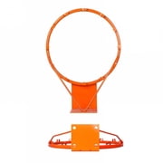 BESTSKY Wall Mounted Basketball Hoop Basketball Rim Goal Orange Steel for Indoor Outdoor Sports for Children