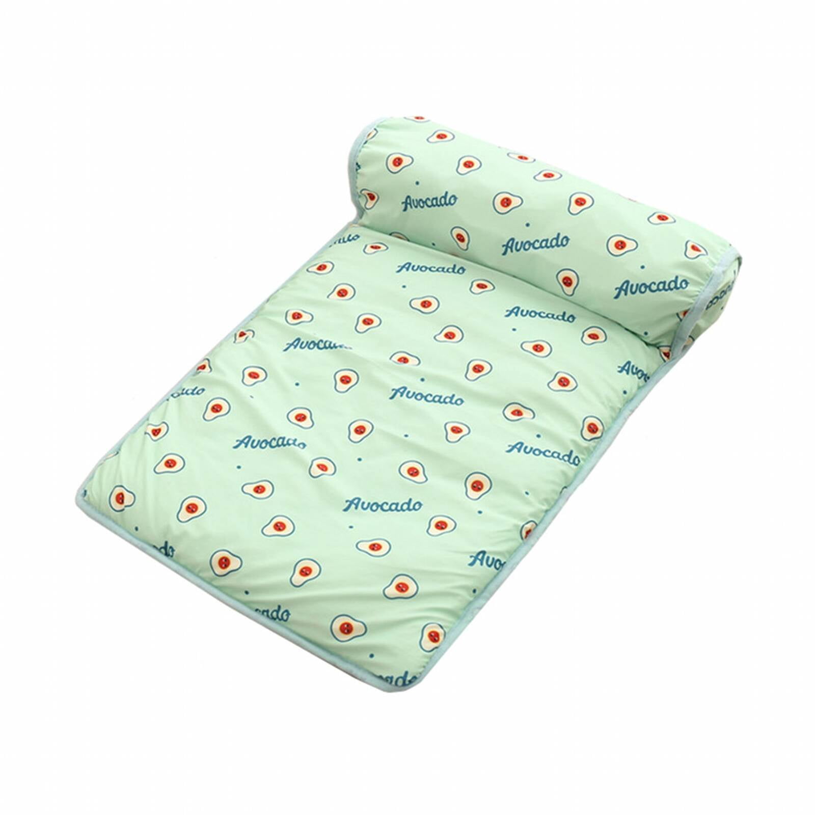 BESTSKY Washable Dog Bed,Durable & Waterproof, Easy to Clean Dog Mat,Lightweight & Comfortable, Thoughtful Experience Cat Beds for Indoor Cats,Green,60*40CM