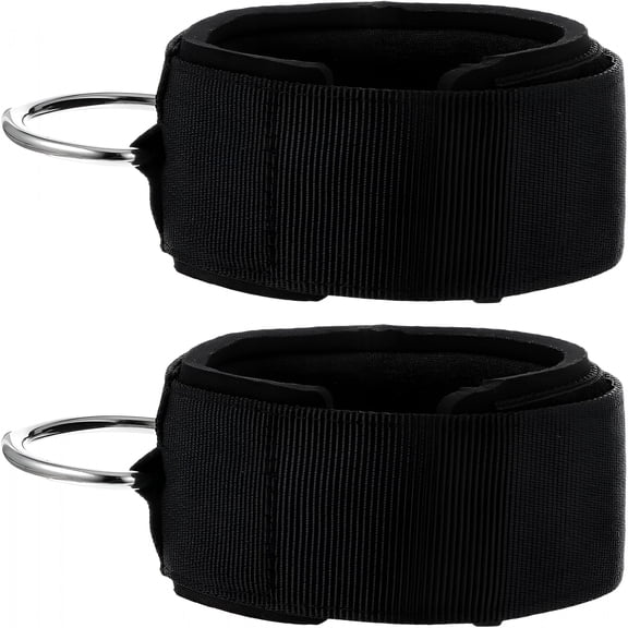 BESTSKY Weight Lifting Straps with D Rings, Adjustable Wrist Cuffs