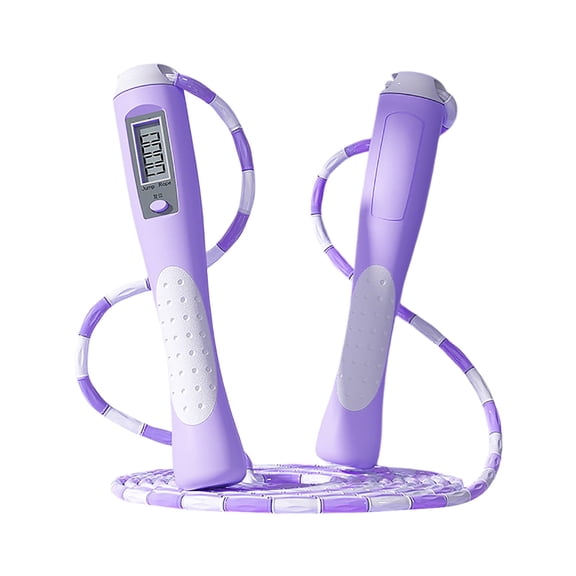 BESTSKY Weighted Jump Rope with Digital Counter-Professional Skipping Rope for Adults & Kids-Perfect for Home Gym,CrossFit,Boxing & Cardio Workouts