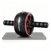 BESTSKY Wheel with Knee Pad,Ab Wheel Roller for Abs Workout&Core Strength Training,Dual Wheel Abdominal Exercise Equipment for Home Gym Fitness for Men&Women