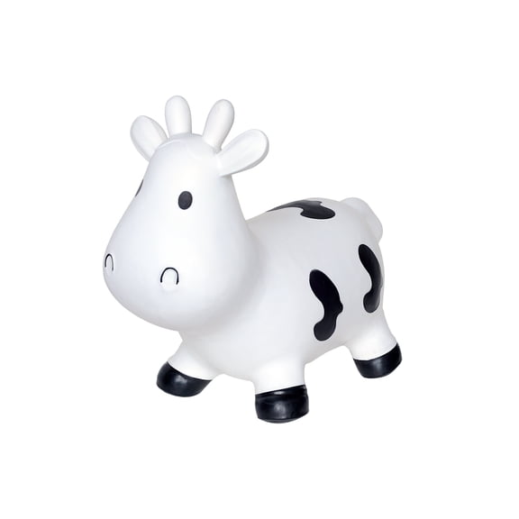 BESTSKY White Cow Bounce&Ride-on Inflatable Hopper Toy with Pump hopper popper hopper ball for kids ages 10-12