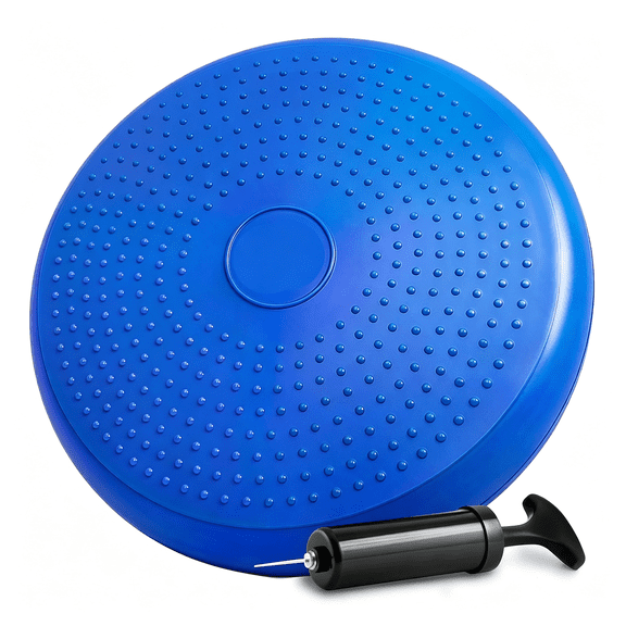 BESTSKY Wobble Cushion Balance Disc, Extra Thick Sensory Pad for Kids & Adults, Flexible Seating Core Strength Trainer for Posture Correction, Desk, Yoga & Stability Workout with Pump