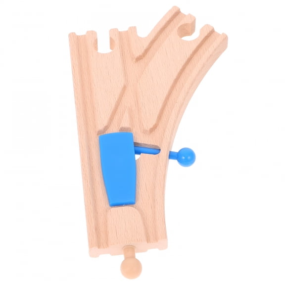 BESTSKY Wood Track Train Track Toy Train Scene Layout Track Prop Wooden Track Toy
