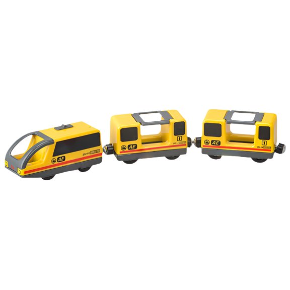 BESTSKY Wooden Train Set,Remote Control Wooden Train Track,Electric Drive Train Toys,,