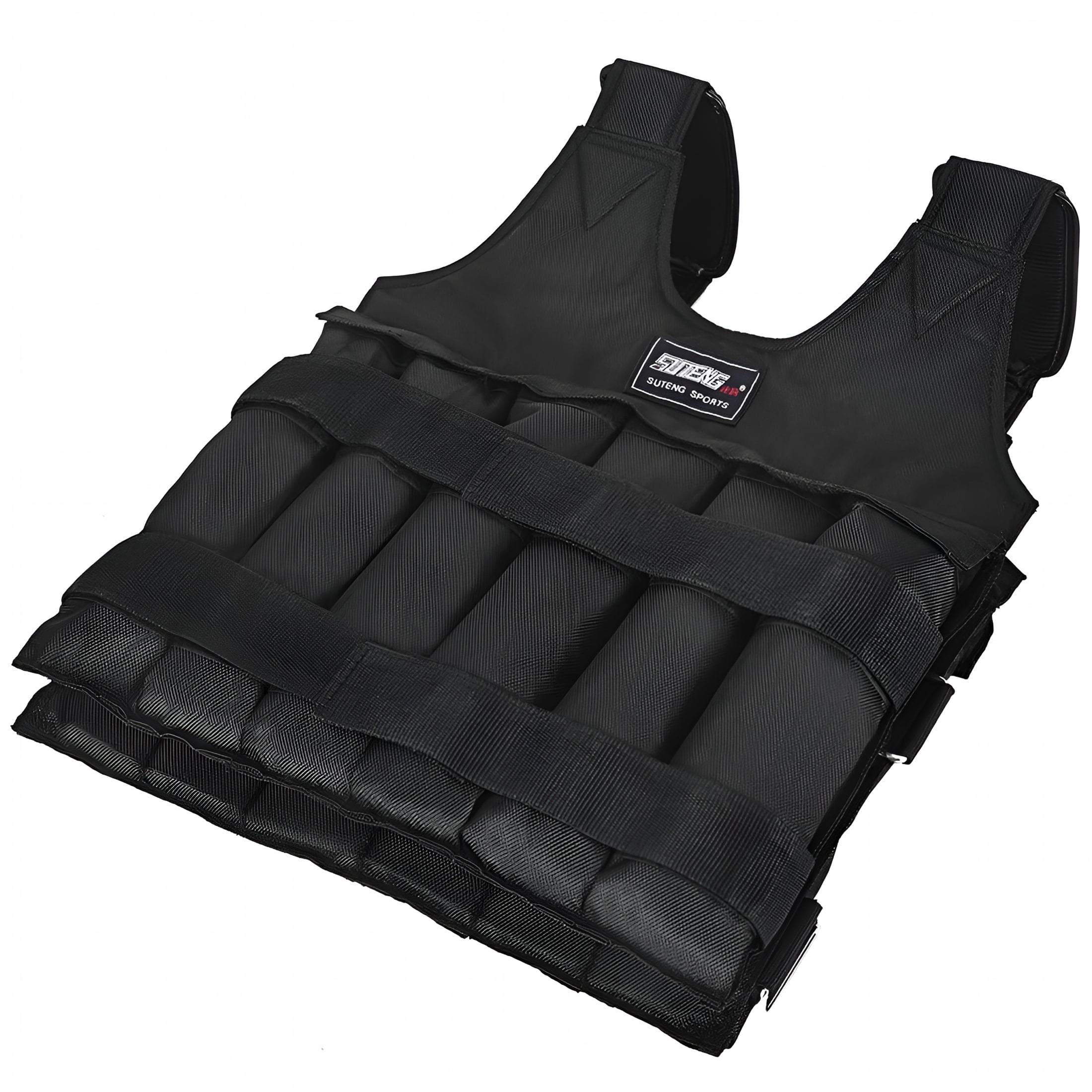 BESTSKY Workout Weighted Vest for Women Men Adjustable Weight 110LB Exercise Training Fitness Body Weight Vests for Running Training Workout Jogging Walking Black