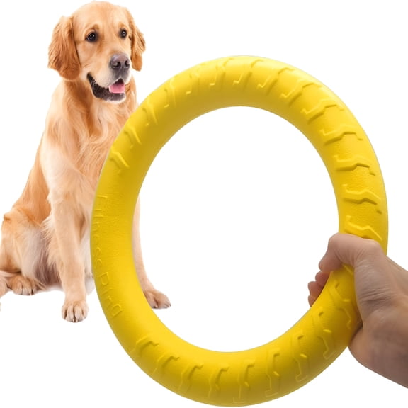 BESTSKY Xl Large Indestructible Dog Toys,Dog Chew Toys for Aggressive Chewers,Flying Discs for Medium/Large Breeds,Floating Dog Ring Toys for Throwing,Catching,Grabbing(12 Inch)