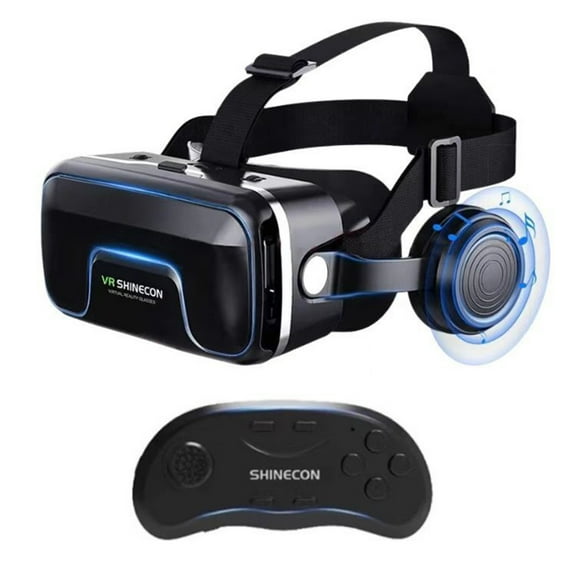 GJX VR Headset,Immersive Viewing Experience for Private 3D Cinema VR Glasses,Audio Core Technology for Powerful Sound VR Accessories