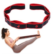 BESTSKY Yoga Strap,Eight Section Layout Stretching Strap,Exercise Bands Resistance for Yoga,Pilates,Rehab,Fitness,Strength Training,Style1