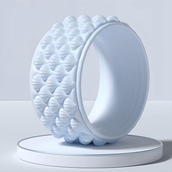 BESTSKY Yoga Wheel with 12-Inch Diameter for Back Stretching,Spine Flexibility And Balance Exercises,High Density Foam Fitness Prop