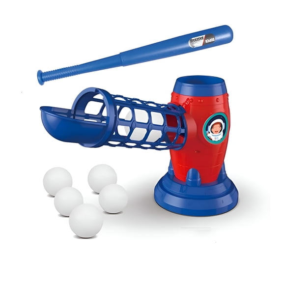 BESTSKY Youth Baseball Pitching,Automatic Pop-Up Trainer with Remote,Adjustable 3.9-4.3Ft Height,Portable Batting Practice Set Includes 5 Balls