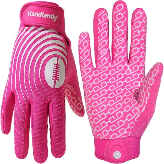 BESTSKY Youth Football Gloves, Kids Sticky Receiver Gloves, Super Grip Football Glove Best Gift for Boys, Girls