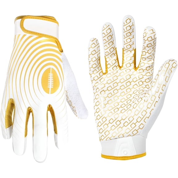 BESTSKY Youth Football Gloves, Kids Sticky Receiver Gloves, Super Grip Football Gloves for Boys and Girls