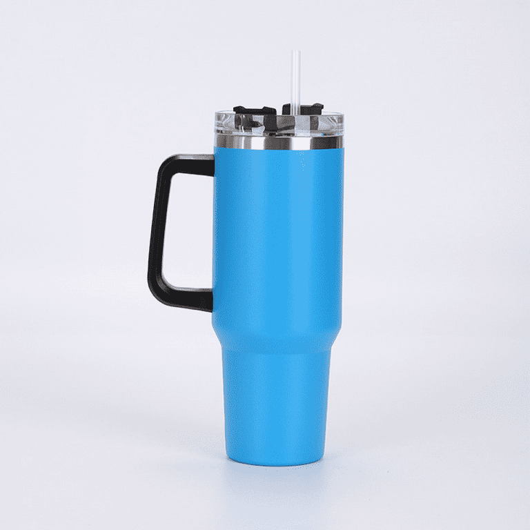 40 Oz Tumbler With Handle Stainless Steel Insulated Thermal Cup