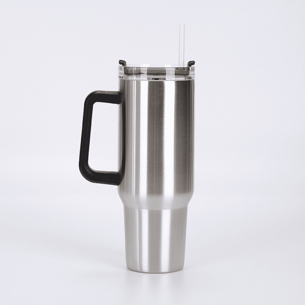BESTSPR 40 oz Tumbler With Handle and Straw Lid, Double Wall Vacuum Sealed Stainless  Steel Insulated Tumblers 