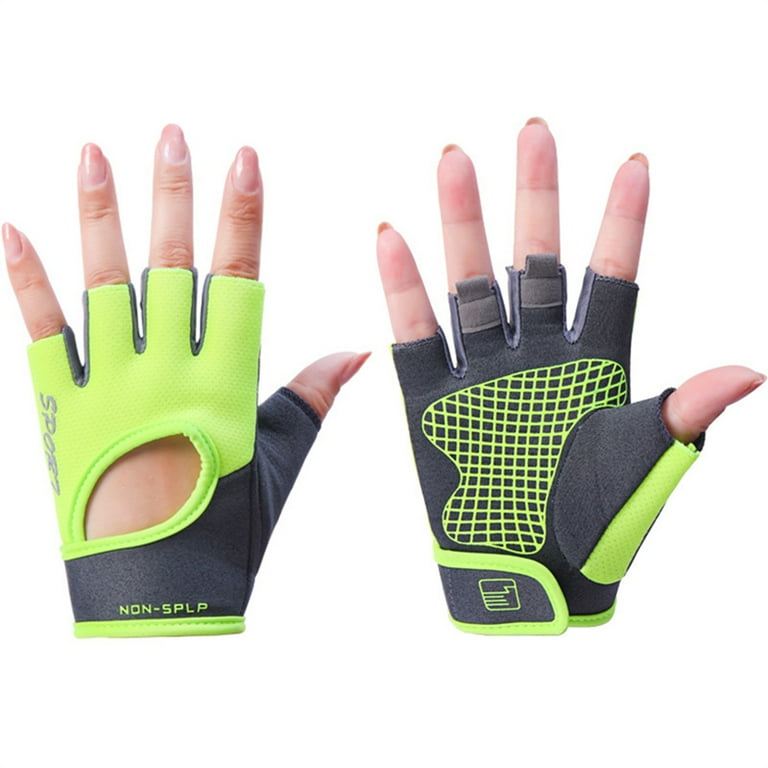 BESTSPR Half Finger Workout Gloves Light and Thin Type Exercise Gloves Summer Female Yoga Outdoor Sports Cycling Men s Horizontal Bar Dumbbell