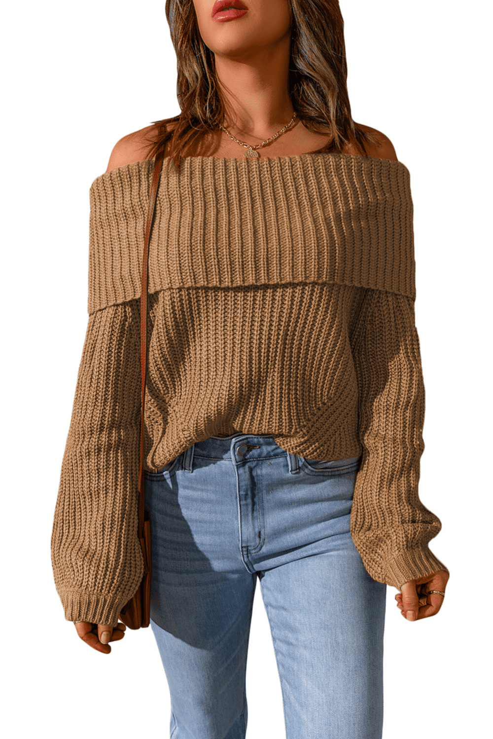 Over the shoulder sweater hotsell
