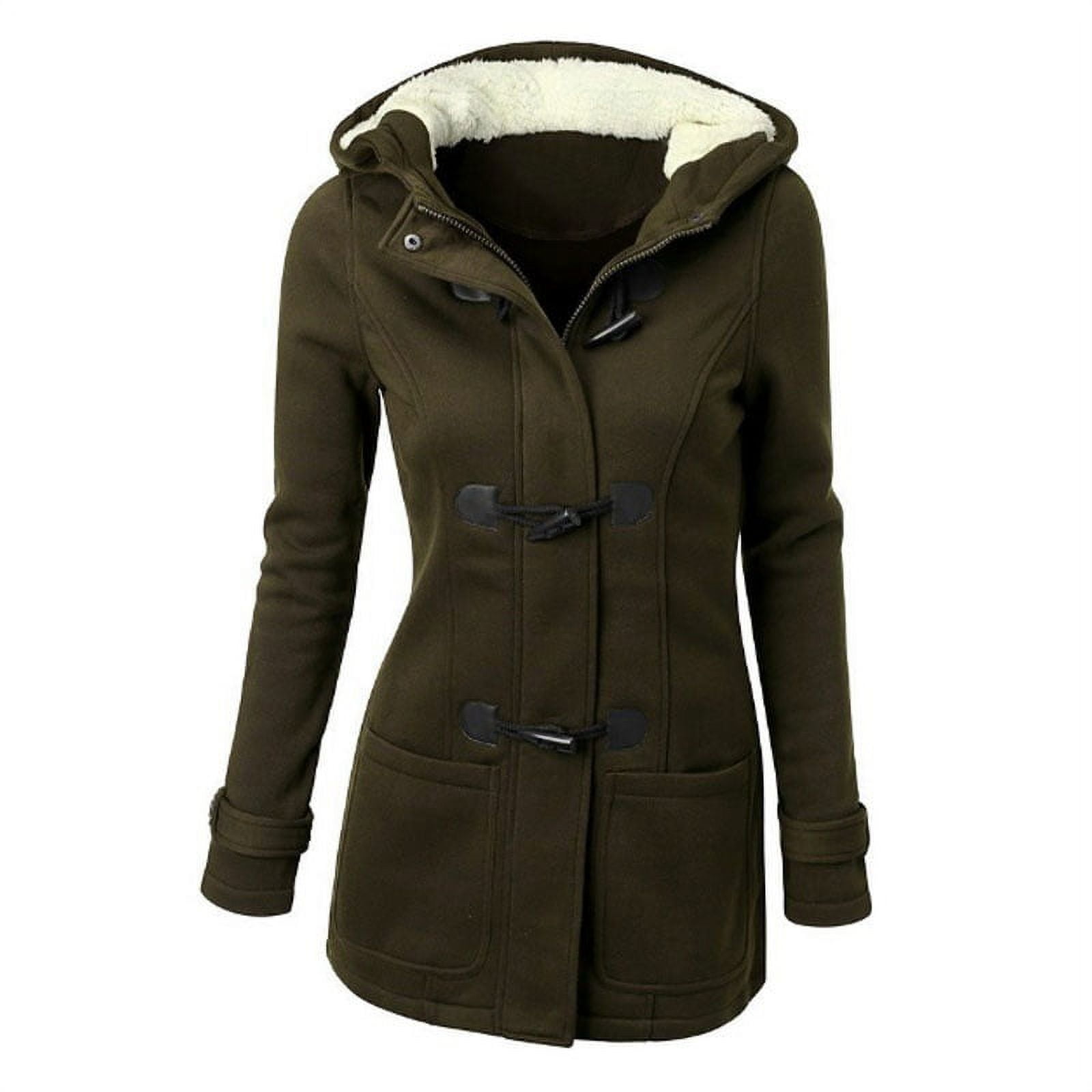 Leather duffle best sale coat womens