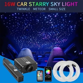 BESTUND 16W Small Twinkle Shooting Star Fiber Optic Lights with Music Activation – LED Interior Lights for Car, Bedroom, Home Decor