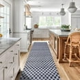 thumbnail image 1 of BESTVUE Area Runner Rug Outdoor Non Slips Carpet Runners Indoor Utility Rugs Mat for Kitchen Hallway Entryway Garage with Rubber Backing Gray Plaid 3ft x 10ft, 1 of 7