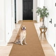 thumbnail image 1 of BESTVUE Area Runner Rug Outdoor Non Slips Carpet Runners Indoor Utility Rugs Mat for Kitchen Hallway Entryway Garage with Rubber Backing Light Brown 3ft x 10ft, 1 of 7