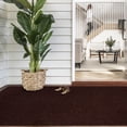 thumbnail image 1 of BESTVUE Runner Rug Outdoor Non Slips Carpet Runners Indoor Utility Area Rugs Mat for Kitchen Hallway Entryway Garage with Rubber Backing Dark Brown 2ft x 6ft, 1 of 7