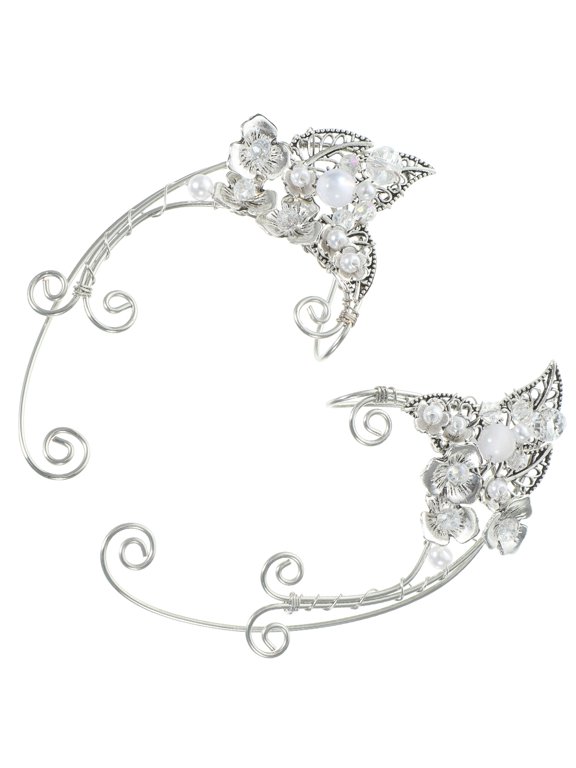 1 Pair Lightweight Non-Piercing Fairy Ear Clips for Women, Elegant Hanging Earrings, Comfortable and Stylish Accessory